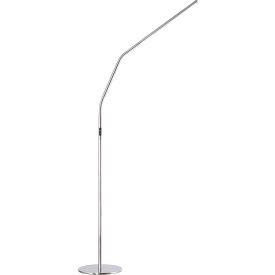 Daylight Slimline 4 Floor LED Lamp 13.6W Brush Steel 