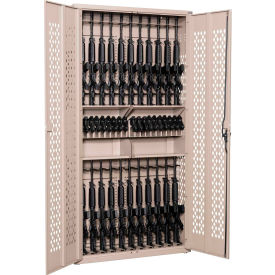 Datum Argos Gun Cabinet AWC84H24R20P-1 - 24 Rifles & 20 Pistols, 2 Half Shelves 42x15x84 Desert Sand