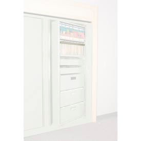 Datum Filing Systems XHF-LT2-T15 Rotary File Cabinet Components, Letter Front Hanging Folder Rail, Bone White image.