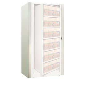 Datum Filing Systems XLG-6E-T15 Rotary File Cabinet Components, Legal End Panel Kit, 6-High, Bone White image.