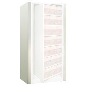 Datum Filing Systems XLG-7E-T15 Rotary File Cabinet Components, Legal End Panel Kit, 7-High, Bone White image.