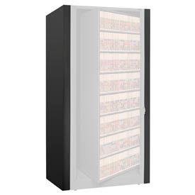Datum Filing Systems XLG-8E-T25 Rotary File Cabinet Components, Legal End Panel Kit, 8-High, Black image.