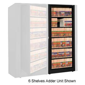 Datum Filing Systems XLG-A2-T25 Rotary File Cabinet Adder Unit, Legal, 1 Shelves, Black image.