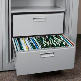 Datum Filing Systems XLG-FS1-T47 Rotary File Cabinet Components, Legal File/Storage Drawer, Light Gray image.