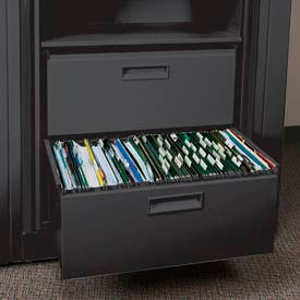 Datum Filing Systems XLG-FS1K-T25 Rotary File Cabinet Components, Legal File/ Storage Drawer, Locking, Black image.