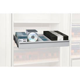Datum Filing Systems XLG-MM3-T47 Rotary File Cabinet Components, Legal Multimedia Drawer, Light Gray image.