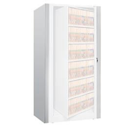 Datum Filing Systems XLT-6E-T47 Rotary File Cabinet Components, Letter End Panel Kit, 6-High, Light Gray image.