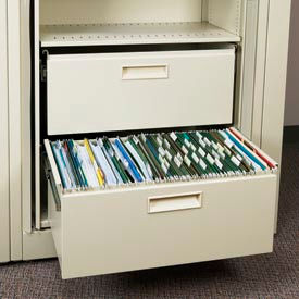 Datum Filing Systems XLT-FS1-T15 Rotary File Cabinet Components, Letter File/Storage Drawer, Bone White image.