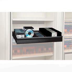 Datum Filing Systems XLT-MM3-T25 Rotary File Cabinet Components, Letter Multi Media Drawer, Black image.