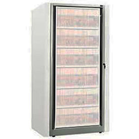 Datum Filing Systems XSLG-A4E-T47 Rotary File Cabinet Components, Base Adder Unit, Legal, 4-High, Light Gray image.