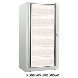 Datum Filing Systems XSLG-S2E-T15 Rotary File Cabinet Components, Base Starter Unit, Legal, 2-High, Bone White image.