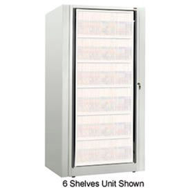 Datum Filing Systems XSLG-S3E-T15 Rotary File Cabinet Components, Base Starter Unit, Legal, 3-High, Bone White image.