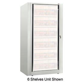 Datum Filing Systems XSLG-S4E-T15 Rotary File Cabinet Components, Base Starter Unit, Legal, 4-High, Bone White image.