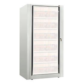 Datum Filing Systems XSLG-S6E-T15 Rotary File Cabinet Components, Base Starter Unit, Legal, 6-High, Bone White image.