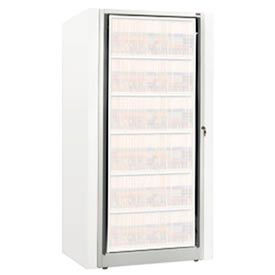 Datum Filing Systems XSLT-A6E-T15 Rotary File Cabinet Components, Base Adder Unit, Letter, 6-High, Bone White image.