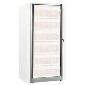 Datum Filing Systems XSLT-A6E-T47 Rotary File Cabinet Components, Base Adder Unit, Letter, 6-High, Light Gray image.