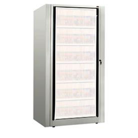 Datum Filing Systems XSLT-S6E-T47 Rotary File Cabinet Components, Base Starter Unit, Letter, 6-High, Light Gray image.