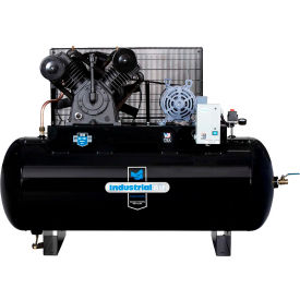 Mat Industries Llc IH9919910 Industrial Air 10 HP 120 Gallon Horizontal Two Stage Air Compressor, 230V image.