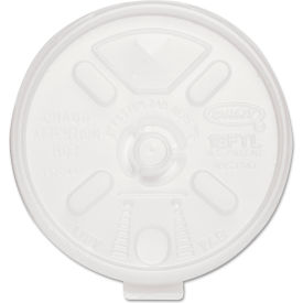 Dart® Lift n' Lock Hot Drink Cup Lids w/ Straw Slots Fits 10 oz to 14 oz Cups Pack of 1000
