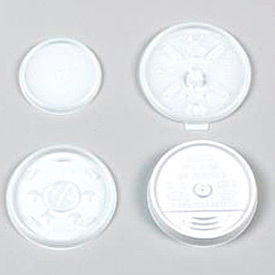 Dart DCC 12JL Dart® DCC12JL, Plastic Lids for Hot/Cold Foam Cups, White, 1000/Carton image.
