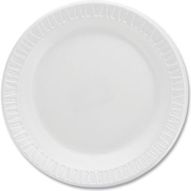 Dart® SCCRS6BPYW Foam Plates 6" Dia. White 1000/Carton