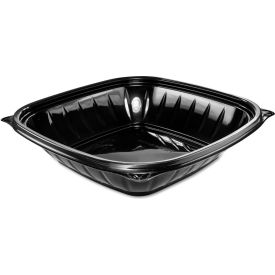 Dart® PresentaBowls Pro Black Square Bowls 32 oz 8.5 x 8.5 x 2 Plastic 63/Bag 4 Bags/CT