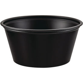 Dart® Polystyrene Souffle Cups 3.25 oz Black Pack of 2500