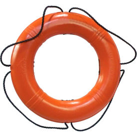 Dock Edge Inc 55-243-F Dock Edge Dolphin™ Life Ring Buoy 24", Orange USA 1/Case - 55-243-F image.