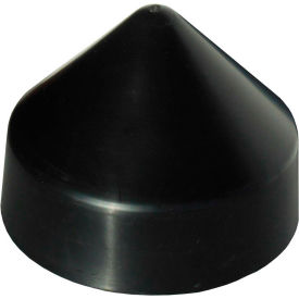 Dock Edge Inc 91-812-F Dock Edge Piling Cap 11" Cone Head, PVC Black 8/Case - 91-812-F image.
