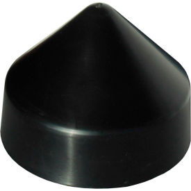 Dock Edge Inc 91-892-F Dock Edge Piling Cap 9" Cone Head, PVC Black - 91-892-F image.
