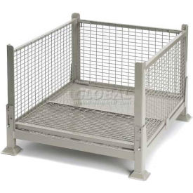Davco Industries Ltd. KDW-01 Davco KDW-01 Collapsible Wire Mesh Steel Container 40-1/2"x34-1/2"x26" Zinc-Galv image.