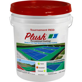 Dalton Enterprises, Inc. 32001 Plush™ Recreational Surface Coating, 5 Gallon, Tournament Red image.