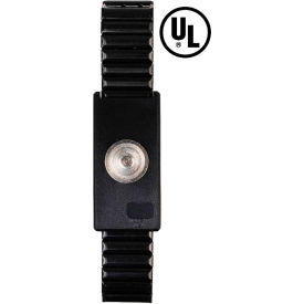 Desco Industries Inc 9186 Desco Jewel® MagSnap® Adjustable Metal Wrist Strap 09186 - Black image.