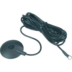 Desco Industries Inc 9813 Desco Dome-Style Ground Cord, 10 MM Stud, 15 Cord with Ring Terminal, with Resistor image.