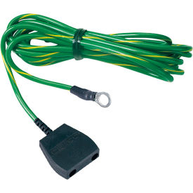 Desco Industries Inc 9825 Desco Common Point Ground Cord for Workmat, 10 MM Stud, No Resistor, 15 Cord image.