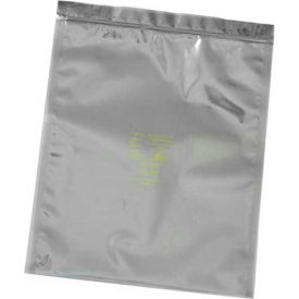Desco Industries Inc 13215 Desco Metal-Out Zipper Bag, 4"W x 6"L, 3 Mil, Silver, 100/Pack image.