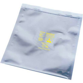 Desco Industries Inc 13715 Desco Metal-In Zipper Bags, 15"W x 18"L, 3 Mil, Silver, 100/Pack image.
