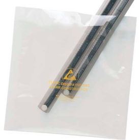 Desco Industries Inc 13871 Desco Anti Static Bags, 4"W x 6"L, 3.5 Mil, Clear, 100/Pack image.