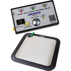 Desco Industries Inc 19283 Desco Wrist Strap and Footwear Combo Tester with Footplate image.