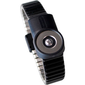 Desco Industries Inc 19887 Desco MagSnap 360™ Dual-Wire Metal Wristband, Medium image.