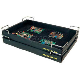 Desco Industries Inc 37761 Protektive Pak ESD Stackable and Nesting Wire Corner Super Tek-Tray, 23-3/4"L x 18-1/2"W x 2-3/4"H image.