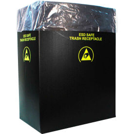 Desco Industries Inc 37823 2.00 Mil Static Dissipative Trash Can Liner, 36 Gallon, Pink, Pkg. Qty. 50 - 37823 image.
