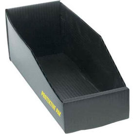 Desco Industries Inc 38900 Protektive Pak 38900 Plastek ESD Open Bin Box, 2"W x 12"D x 4"H image.