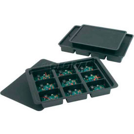 Desco Industries Inc 39202 Protektive Pak Conductive Kitting Tray, 12 Cells, 14-3/8"L x 10-1/8"W x 1-3/4"H image.
