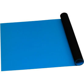 Desco Industries Inc 66413 Desco Statfree® T2 Plus Dissipative Dual Layer Rubber Roll, Blue, 0.060" x 30" x 20 image.