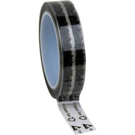 Desco Industries Inc 79211 ESD Tape Clear With Symbols 1" x 72 Yds 3" Plastic Core image.