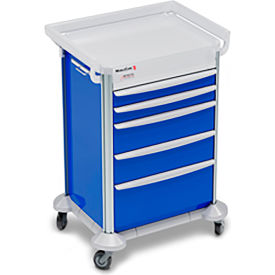 Cardinal Scale Mfg/Detecto Scale Co 2000111 Detecto® MobileCare Keyed Lock Cart, 27"W x 27"D x 39"H, Blue image.