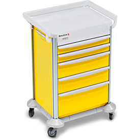 Cardinal Scale Mfg/Detecto Scale Co 2000131 Detecto® MobileCare Keyed Lock Cart, 27"W x 27"D x 39"H, Yellow image.