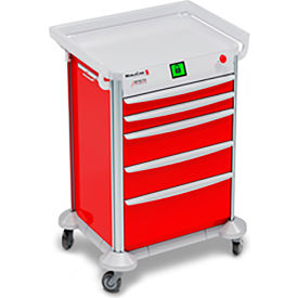 Cardinal Scale Mfg/Detecto Scale Co 2015091 Detecto® MobileCare Quick Release Cart, 27"W x 27"D x 39"H, Red image.