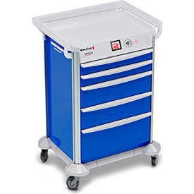 Cardinal Scale Mfg/Detecto Scale Co 2020111 Detecto® MobileCare Electronic Medical Cart, 27"W x 27"D x 39"H, Blue image.